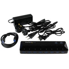 StarTechcom 10-PT USB 30 HUB W CHARGING
